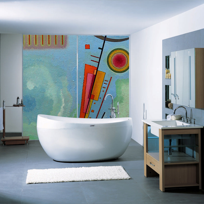 Illustration Abstract Wallpaper Mural Full Size Wall Art for Hallway, Made to Measure Clearhalo 'Wall Decor' 'Wall Mural' 1897094