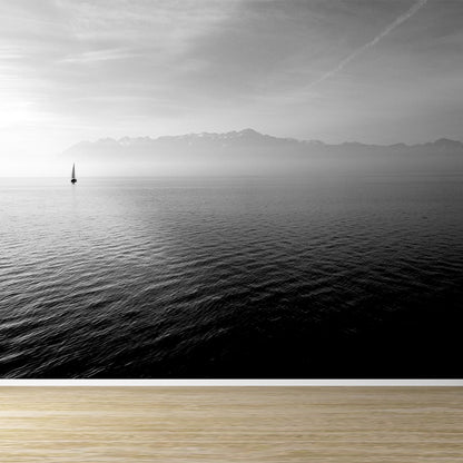 Scenery Print Mural Wallpaper Soft Color Contemporary Wall Decor for House Interior Grey Clearhalo 'Wall Decor' 'Wall Mural' 1897123