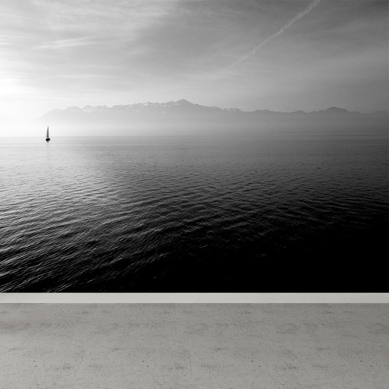 Scenery Print Mural Wallpaper Soft Color Contemporary Wall Decor for House Interior Clearhalo 'Wall Decor' 'Wall Mural' 1897124