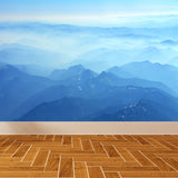 Light Color Misty Landscape Mural Moisture Resistant Modern Style Bedroom Wall Art