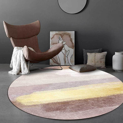 Brown Abstract Area Rug Polyester Modernism Rug Washable Anti-Slip Backing Rug for Decoration Brown Clearhalo 'Area Rug' 'Rug' 1897252
