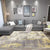 Industrial Living Room Rug Abstract Rug Polyester Washable Non-Slip Pet Friendly Area Rug Yellow Clearhalo 'Area Rug' 'Rug' 1897340