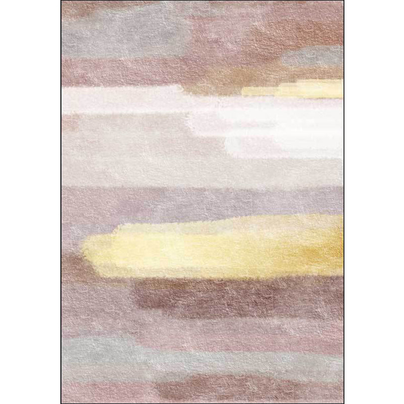 Minimalist Abstract Rug Pink Polyester Area Carpet Anti-Slip Pet Friendly Washable Rug for Decoration Clearhalo 'Area Rug' 'Rug' 1897388