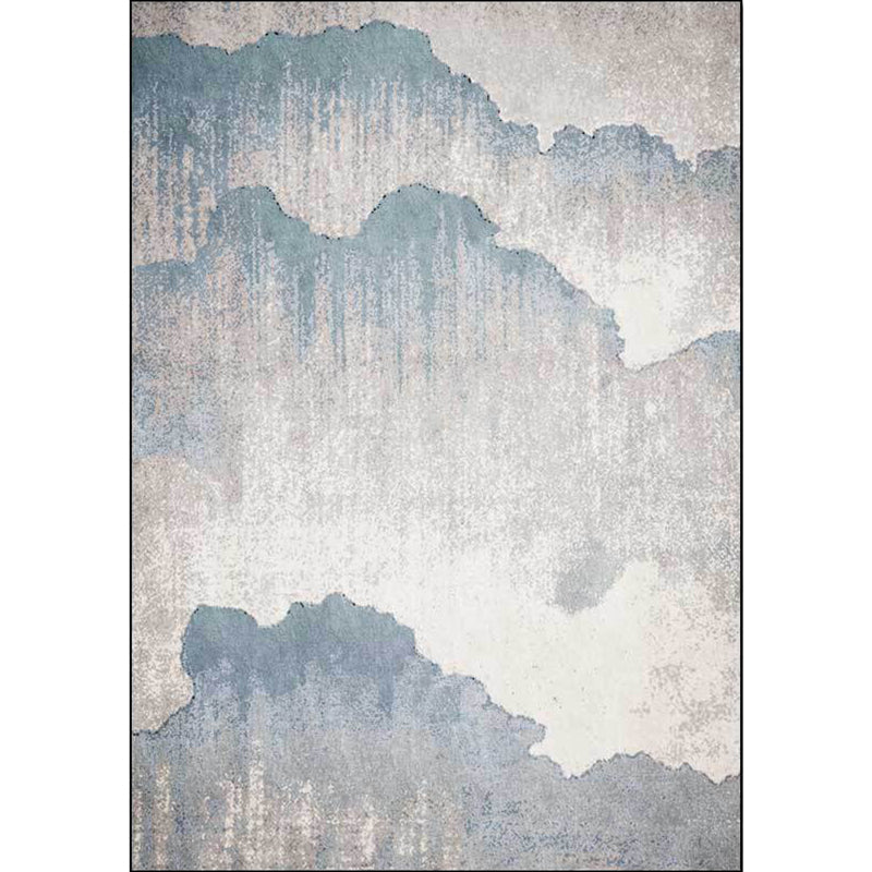 Industrial Bedroom Area Rug Grey Abstract Rug Polyester Washable Non-Slip Pet Friendly Area Rug Clearhalo 'Area Rug' 'Rug' 1897396