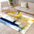 Yellow Parlour Rug Industrial Brushstroke Painting Pattern Rug Polyester Machine Washable Non-Slip Backing Carpet Yellow Clearhalo 'Area Rug' 'Rug' 1897426