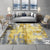 Industrial Abstract Area Rug Polyester Carpet Anti-Slip Pet Friendly Washable Rug for Sitting Room Gold Clearhalo 'Area Rug' 'Rug' 1897619