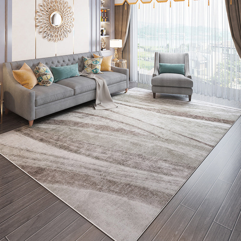 Funky Abstract Rug Multicolor Industrial Rug Polyester Machine Washable Non-Slip Pet Friendly Carpet for Parlor Grey Clearhalo 'Area Rug' 'Rug' 1897729