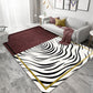 Red Swirl Striped Pattern Rug Polyester Modernist Rug Washable Anti-Slip Backing Rug for Living Room Clearhalo 'Area Rug' 'Modern' 'Rugs' Rug' 1897855