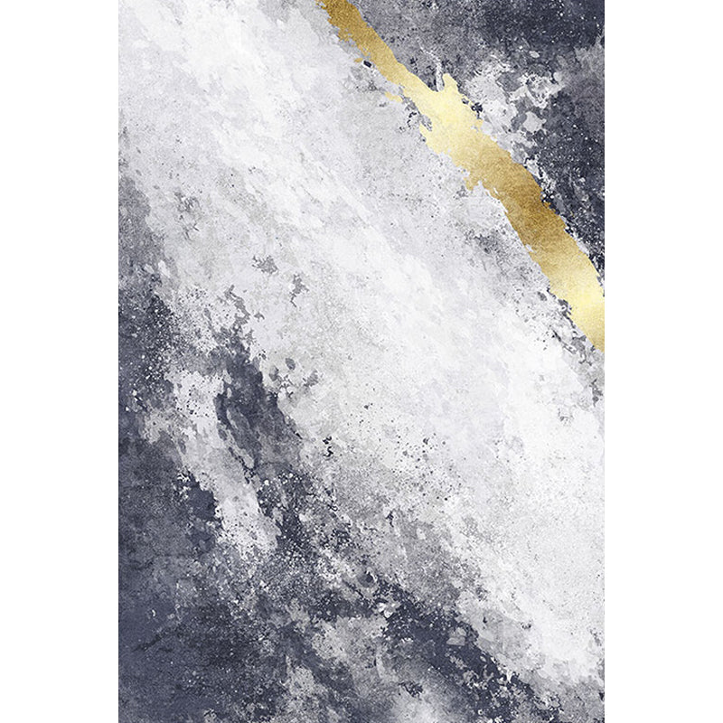 Gray Parlour Area Rug Contemporary Abstract Carpet Polyester Machine Washable Non-Slip Backing Rug Clearhalo 'Area Rug' 'Rug' 1897938