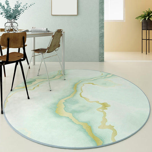 Pastel Flowing Indoor Rug Polyester Novelty Rug Pet Friendly Carpet for Home Decor Beige