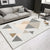 Lovely Multi Color Triangle Rug Synthetics Modern Area Carpet Machine Washable Rug for Living Room Apricot Clearhalo 'Area Rug' 'Modern' 'Rugs' Rug' 1898018