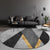 Concise Geometric Patterned Rug Soft Color Modern Area Rug Synthetics Non-Slip Carpet for Living Room Gold Clearhalo 'Area Rug' 'Modern' 'Rugs' Rug' 1898061