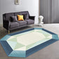 Irregular Shaped Geometric Rug Multicolored Contemporary Indoor Rug Synthetics Stain Resistant Carpet for Room Blue Clearhalo 'Area Rug' 'Modern' 'Rugs' Rug' 1898085
