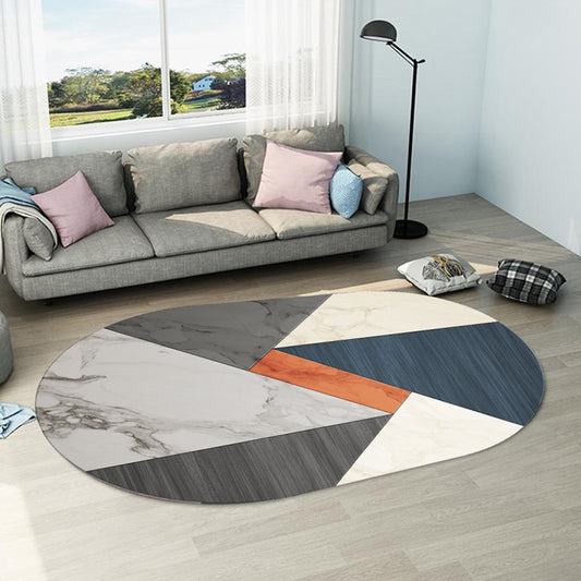 Irregular Shaped Geometric Rug Multicolored Contemporary Indoor Rug Synthetics Stain Resistant Carpet for Room Dark Gray Clearhalo 'Area Rug' 'Modern' 'Rugs' Rug' 1898088