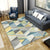 Bright Color Block Patchwork Rug Polyester Contemporary Carpet Stain-Proofing Area Rug for Home Decor Yellow Clearhalo 'Area Rug' 'Modern' 'Rugs' Rug' 1898117