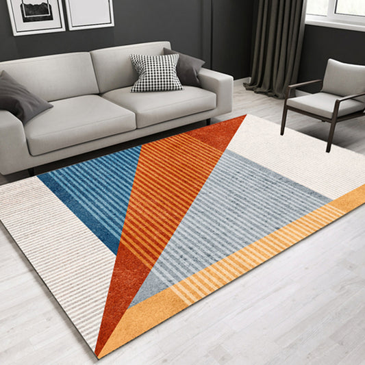 Stylish Modern Indoor Rug Multicolored Geometry Rug Anti-Slip Backing Washable Carpet for Home Blue Clearhalo 'Area Rug' 'Modern' 'Rugs' Rug' 1898120