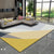 Aesthetics Morandi Color Geometric Rug Polypropylene Modernist Carpet Washable Anti-Slip Rug for Home Yellow Clearhalo 'Area Rug' 'Modern' 'Rugs' Rug' 1898129