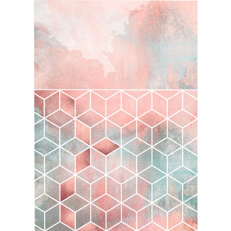 Gradient Color Matrix Patterned Rug Synthetics Bold Area Rug Easy Care Carpet for Home Decor Clearhalo 'Area Rug' 'Rug' 1898349