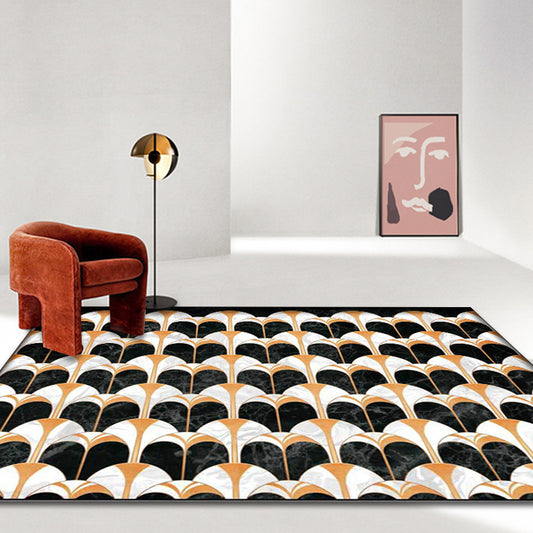 Dark Color Bedroom Rug Modern Seamless Geometric Pattern Carpet Polypropylene Non-Slip Rug Clearhalo 'Area Rug' 'Modern' 'Rugs' Rug' 1898442