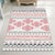 Fancy Medallion Indoor Rug Multi Colored Boho Chic Carpet Synthetics Pet Friendly Rug for Home Decoration Red Clearhalo 'Area Rug' 'Bohemian' 'Rugs' Rug' 1898506