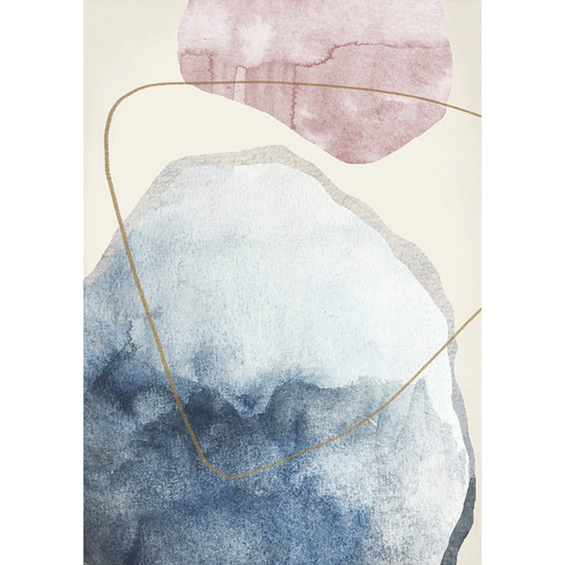 Pastel Color Living Room Rug Nordic Colorblock Area Carpet Polyester Anti-Slip Backing Rug Clearhalo 'Area Rug' 'Rug' 1898510