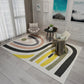 Bold Living Room Area Rug Contemporary Color Blocking Carpet Synthetics Stain Resistant Anti-Slip Backing Rug Black Clearhalo 'Area Rug' 'Rug' 1898546