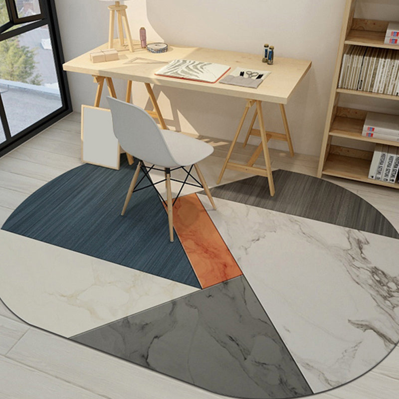 Cool Geometric Rug Multicolor Trendy Area Carpet Polyester Anti-Slip Easy Care Rug for Living Room Grey Clearhalo 'Area Rug' 'Rug' 1898565