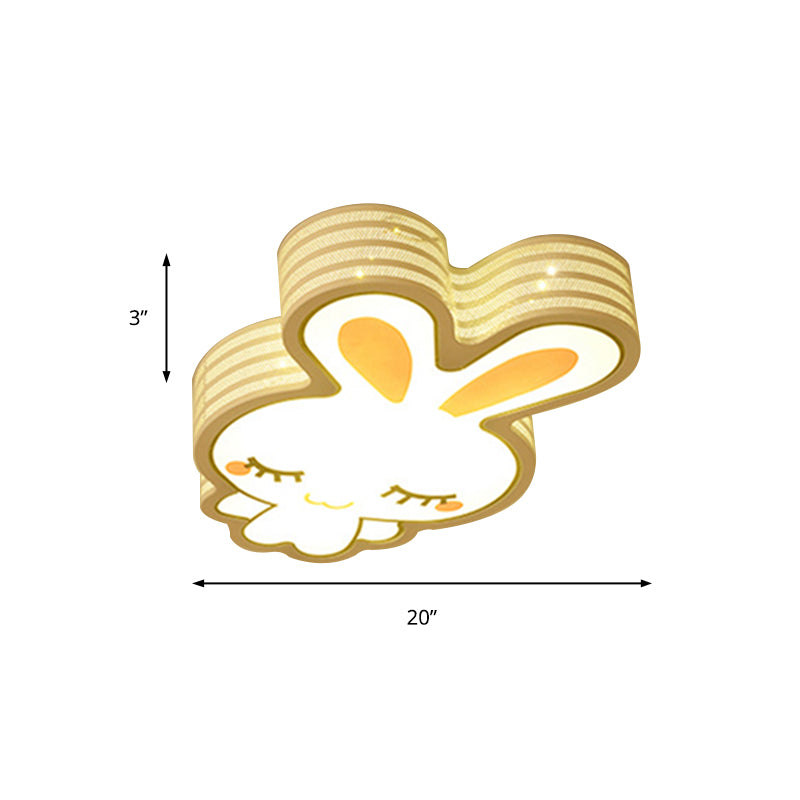 White Cartoon Pattern Ceiling Lamp Modern Lovely Acrylic LED Flush Mount Light for Baby Room Clearhalo 'Ceiling Lights' 'Close To Ceiling Lights' 'Close to ceiling' 'Flush mount' Lighting' 189857