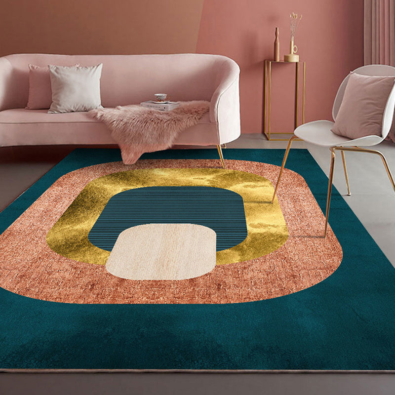 Minimalist Color Block Rug Morandi Color Polyester Indoor Rug Washable Pet Friendly Carpet for Home Decor Green Clearhalo 'Area Rug' 'Rug' 1898620