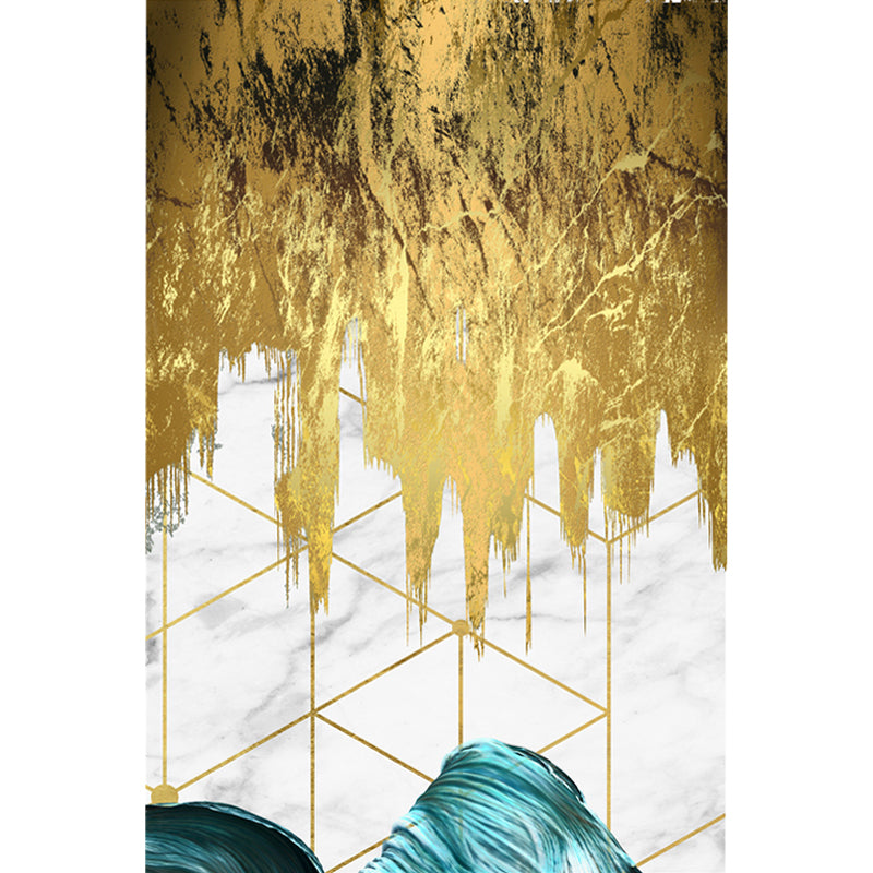 Cyberpunk Living Room Rug Multi Color Abstract Foil Flows Carpet Polyester Machine Washable Area Rug Clearhalo 'Area Rug' 'Rug' 1898895