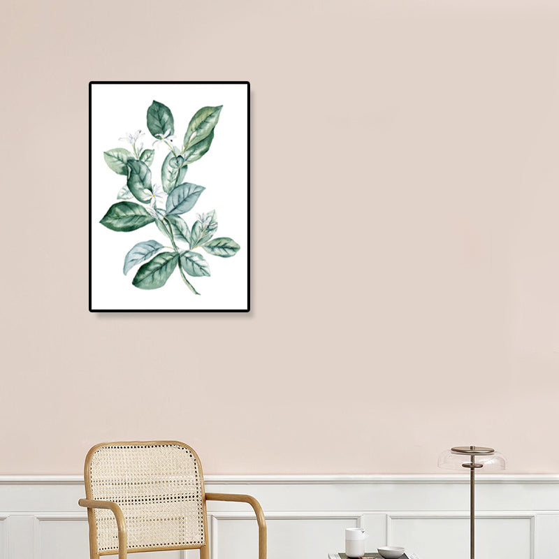 Green Leafy Branch Canvas Art Plant Minimalism Textured Wall Decor for Living Room Clearhalo 'Art Gallery' 'Canvas Art' 'Contemporary Art Gallery' 'Contemporary Art' 'Minimalism' 'Minimalist Art Gallery' 'Scandinavian' Arts' 1898903