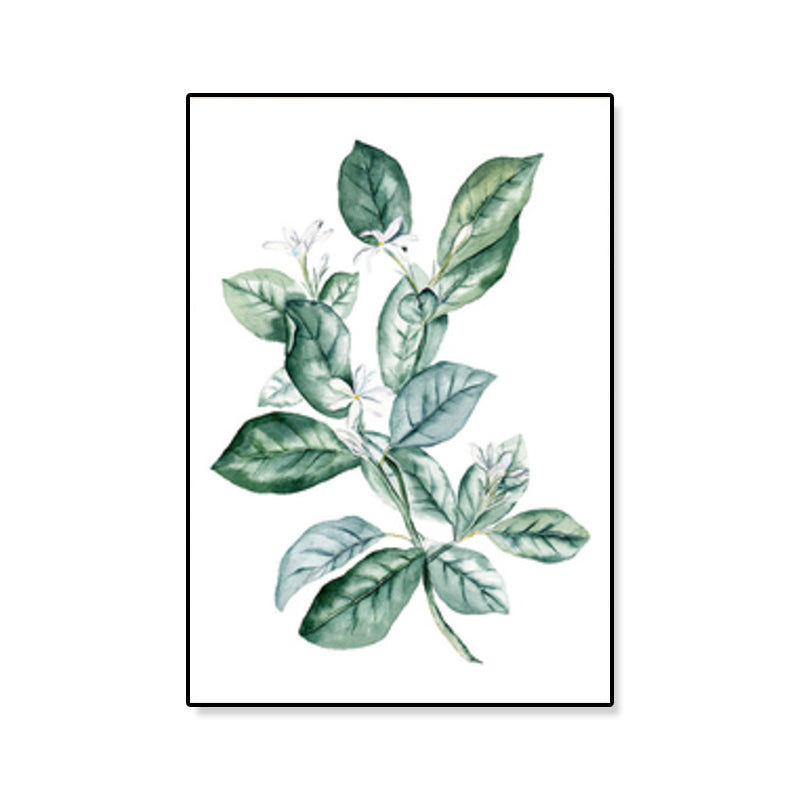 Green Leafy Branch Canvas Art Plant Minimalism Textured Wall Decor for Living Room Clearhalo 'Art Gallery' 'Canvas Art' 'Contemporary Art Gallery' 'Contemporary Art' 'Minimalism' 'Minimalist Art Gallery' 'Scandinavian' Arts' 1898905