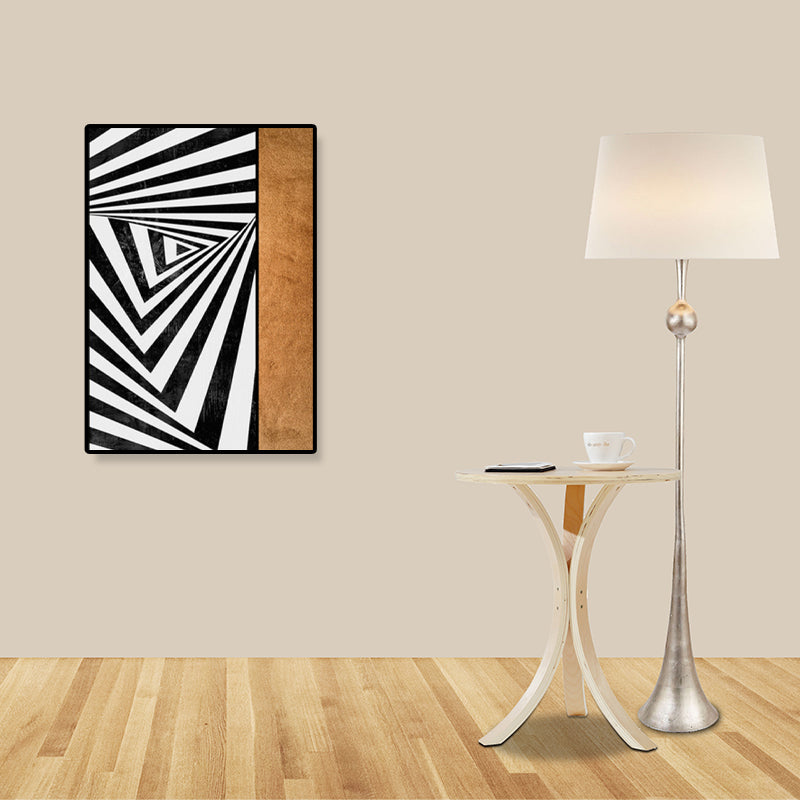 Contemporary Geometric Wall Art Canvas Textured Dark Color Wall Decor for Hallway Clearhalo 'Art Gallery' 'Canvas Art' 'Contemporary Art Gallery' 'Modern' Arts' 1898955