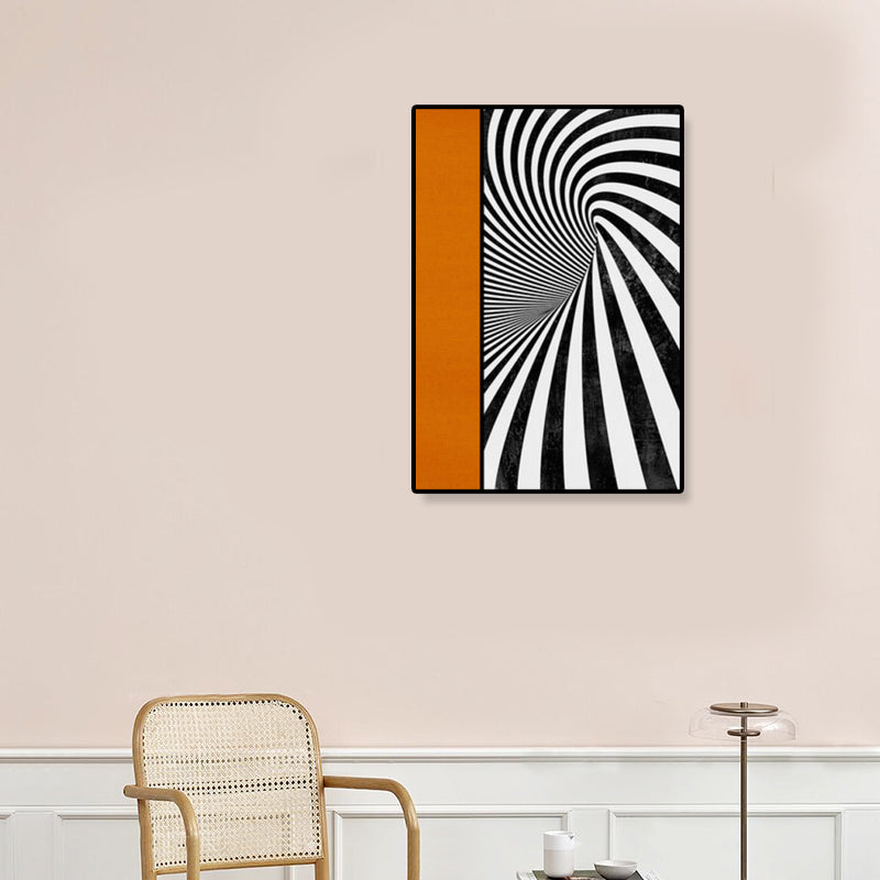 Contemporary Geometric Wall Art Canvas Textured Dark Color Wall Decor for Hallway Clearhalo 'Art Gallery' 'Canvas Art' 'Contemporary Art Gallery' 'Modern' Arts' 1898967