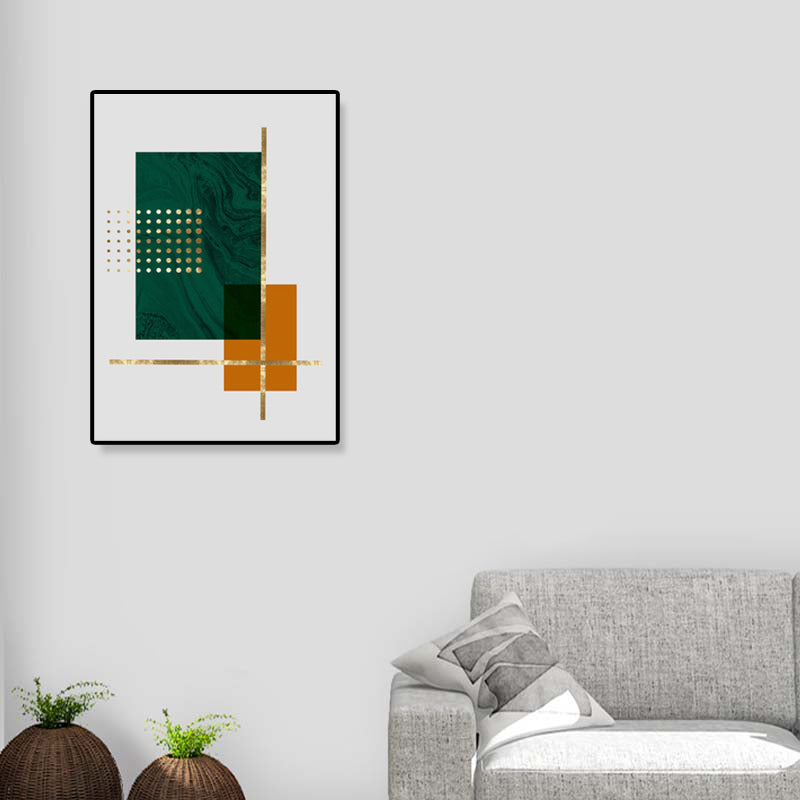 Contemporary Geometric Wall Art Canvas Textured Dark Color Wall Decor for Hallway Clearhalo 'Art Gallery' 'Canvas Art' 'Contemporary Art Gallery' 'Modern' Arts' 1898975