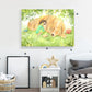 Drawing Animal Wall Decor Soft Color Childrens Art Canvas Print for Boys Bedroom Green Clearhalo 'Art Gallery' 'Canvas Art' 'Kids' Arts' 1899001