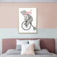 Pastel Animal Canvas Print Textured Cartoon Kids Bedroom Wall Art, Multiple Size Options Clearhalo 'Art Gallery' 'Canvas Art' 'Kids' Arts' 1899125