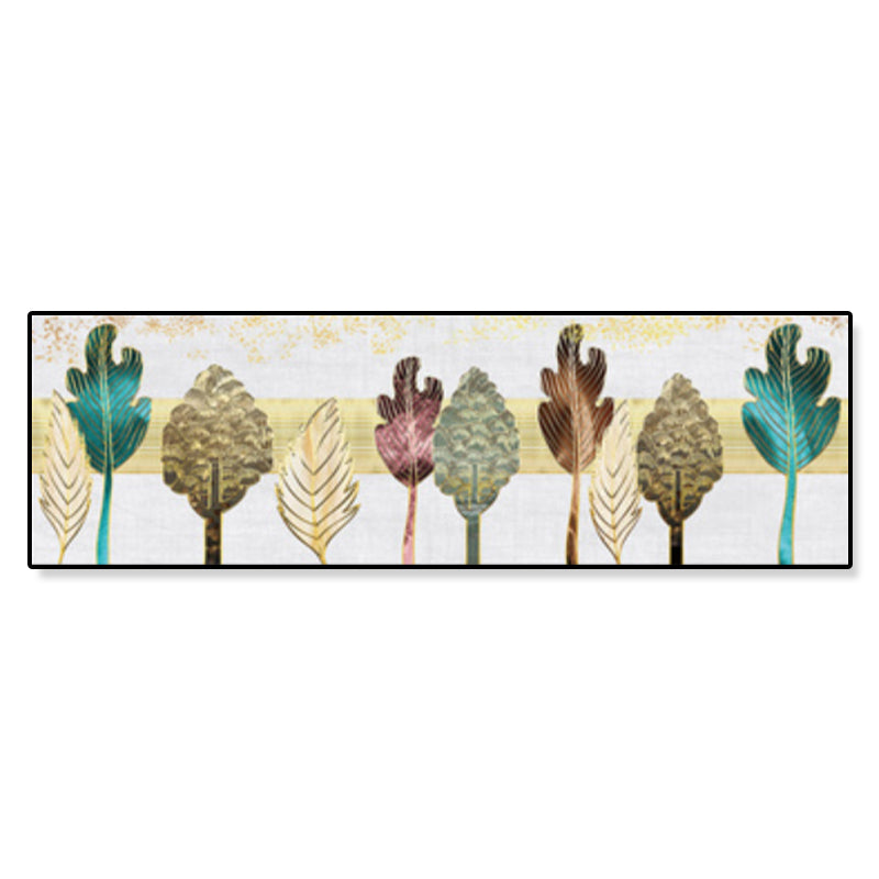 Trees Canvas Print Bedroom Illustration Botanical Wall Art Decor in Brown, Textured Clearhalo 'Art Gallery' 'Canvas Art' 'Traditional' Arts' 1899169