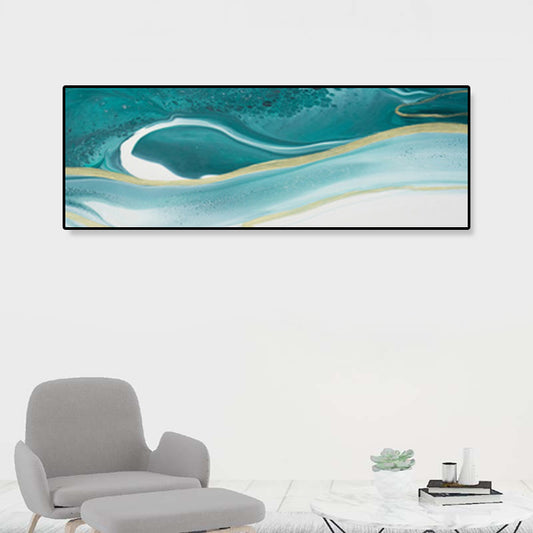 Nordic Flows Pattern Wall Art Soft Color Abstract Canvas Print for House Interior