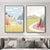 Geel Spring Scenery Canvas Art Landscape Noordse textureerde wanddecor voor slaapkamer