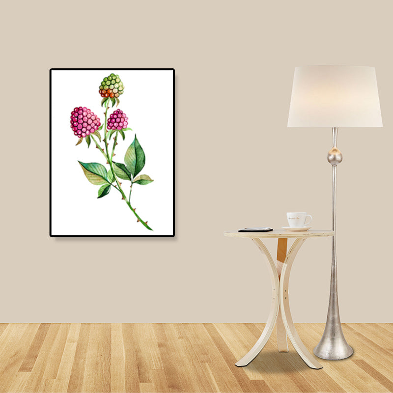 Minimalist Illustration Plant Wall Art House Interior Canvas Print in Pastel Color Clearhalo 'Art Gallery' 'Canvas Art' 'Contemporary Art Gallery' 'Contemporary Art' 'Minimalism' 'Minimalist Art Gallery' 'Scandinavian' Arts' 1899298