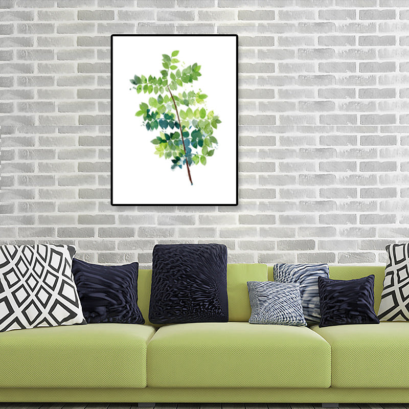 Minimalist Illustration Plant Wall Art House Interior Canvas Print in Pastel Color Clearhalo 'Art Gallery' 'Canvas Art' 'Contemporary Art Gallery' 'Contemporary Art' 'Minimalism' 'Minimalist Art Gallery' 'Scandinavian' Arts' 1899302