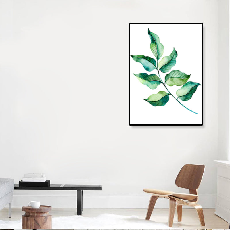 Minimalist Illustration Plant Wall Art House Interior Canvas Print in Pastel Color Clearhalo 'Art Gallery' 'Canvas Art' 'Contemporary Art Gallery' 'Contemporary Art' 'Minimalism' 'Minimalist Art Gallery' 'Scandinavian' Arts' 1899305