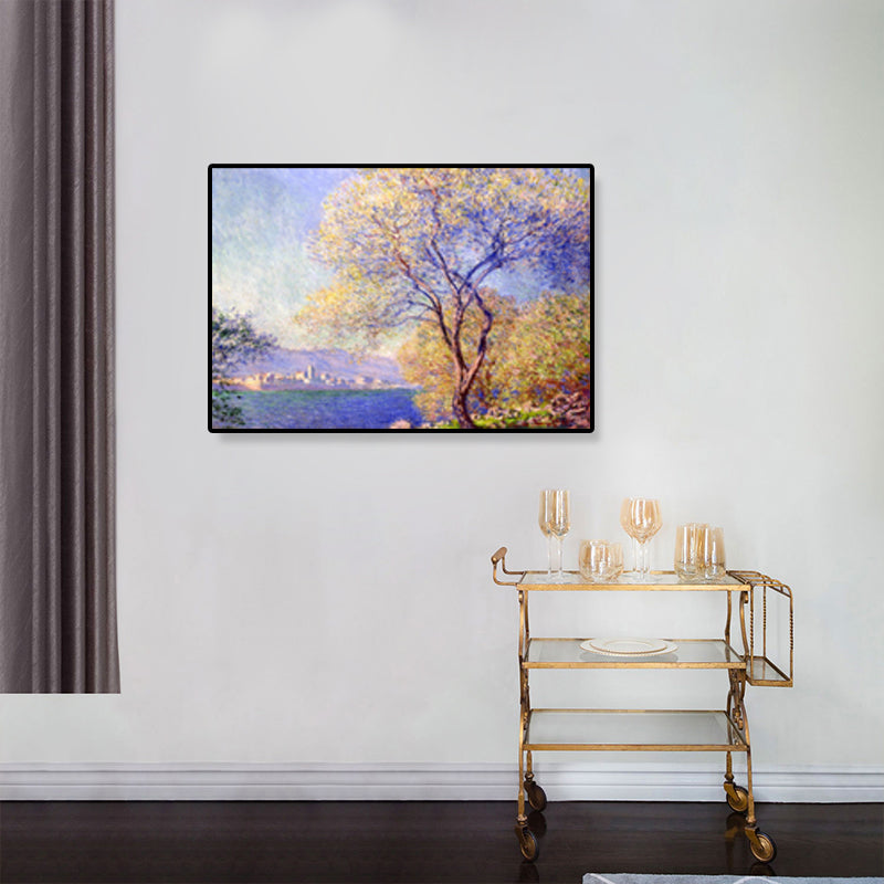 Drawing Print Scenery Wall Art Textured Nordic Sitting Room Canvas in Light Color Clearhalo 'Arts' 'Canvas Art' 1899360