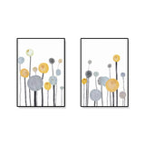 Geometric Canvas Wall Art Light Color Nordic Style Wall Decor for Stairs, Set of 2 Clearhalo 'Arts' 'Canvas Art' 1899376
