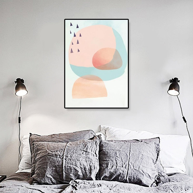 Modern Illustration Abstract Art Print Canvas Textured Pastel Wall Decor for Home Clearhalo 'Art Gallery' 'Canvas Art' 'Contemporary Art Gallery' 'Modern' Arts' 1899396