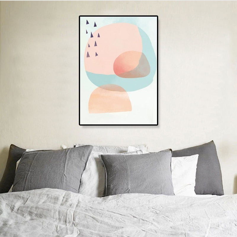 Modern Illustration Abstract Art Print Canvas Textured Pastel Wall Decor for Home Clearhalo 'Art Gallery' 'Canvas Art' 'Contemporary Art Gallery' 'Modern' Arts' 1899397
