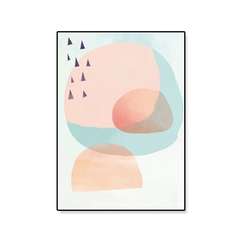 Modern Illustration Abstract Art Print Canvas Textured Pastel Wall Decor for Home Clearhalo 'Art Gallery' 'Canvas Art' 'Contemporary Art Gallery' 'Modern' Arts' 1899398