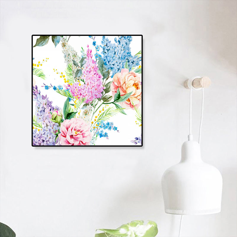 Canvas Textured Wall Art Trendy Illustration Flower Blossom Wall Decor for Girls Bedroom Pink Clearhalo 'Art Gallery' 'Canvas Art' 'Contemporary Art Gallery' 'Modern' Arts' 1899421
