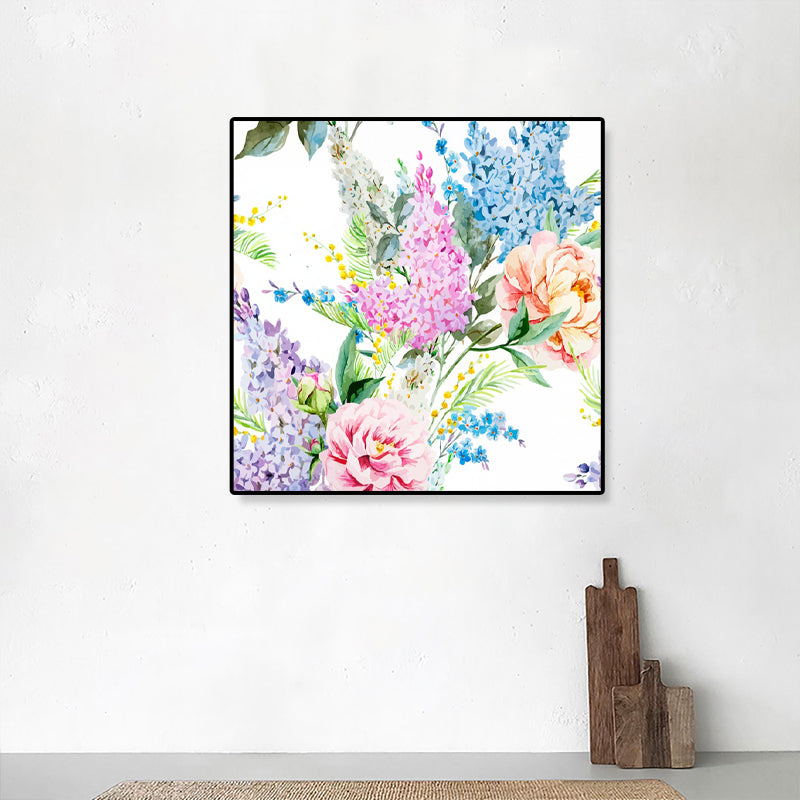 Canvas Textured Wall Art Trendy Illustration Flower Blossom Wall Decor for Girls Bedroom Clearhalo 'Art Gallery' 'Canvas Art' 'Contemporary Art Gallery' 'Modern' Arts' 1899422